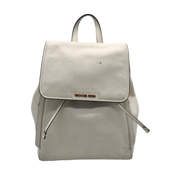 Michael Kors Optic White Pebbled Leather Ginger Backpack main image 12